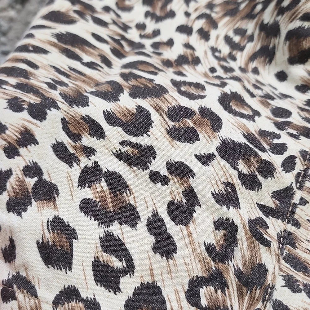 Vintage Guess Y2K Skinny Jeans Lowrise Leopard Print Pants